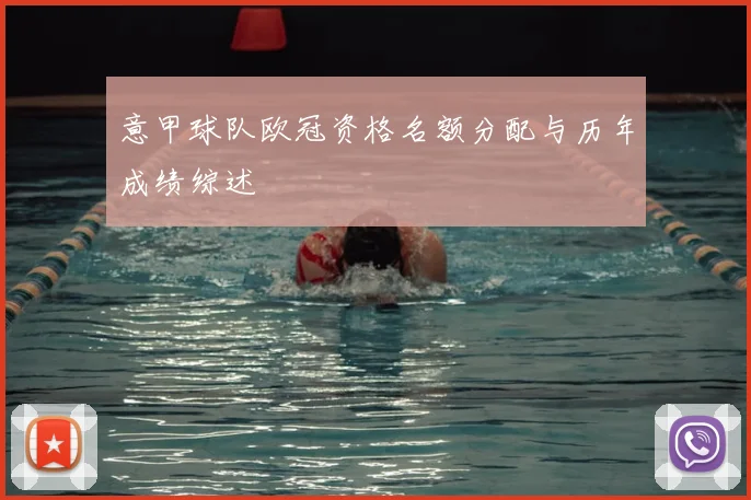 意甲球队欧冠资格名额分配与历年成绩综述